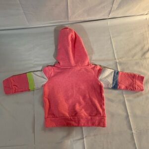 Puma Kids Pink Hoodie with Colorful Sleeves